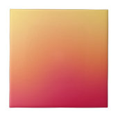 Orange Red Ombre Gradient Blur Abstract Design Fliese (Vorderseite)