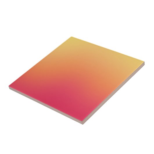 Orange Red Ombre Gradient Blur Abstract Design Fliese (Seite)