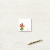 Orange Red Orchid Blume Post-It Notes Klebezettel (Auf Schreibtisch)