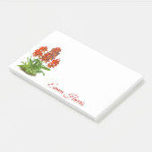 Orange Red Orchid Blume Post-It Notes Klebezettel (angewinkelt)