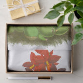 Orange Red Orchid Blume Tissue Paper Seidenpapier (Geschenk)