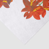 Orange Red Orchid Blume Tissue Paper Seidenpapier (Detail)
