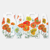 Orange Red Poppy Blume Pattern Wasserfarbenhochzei Geschenkschachtel (Ungeklappt)