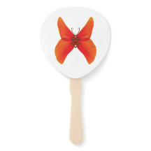 Orange Red Poppy Butterfly mit Ihrem Namen