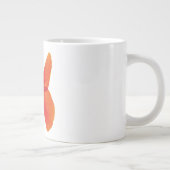 Orange Red Poppy Butterfly mit Ihrem Namen Jumbo-Tasse (Rechts)