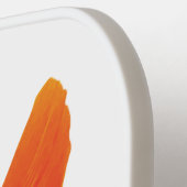 Orange Red Poppy Butterfly mit Ihrem Namen Pickleball Schläger (Linke Seite)