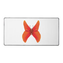 Orange Red Poppy Butterfly mit Ihrem Namen