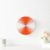 Orange Red Radiant Contemporary Runde Wanduhr (Zuhause)