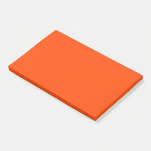 Orange Red Simple 10" x 6" Post-it Klebezettel (angewinkelt)