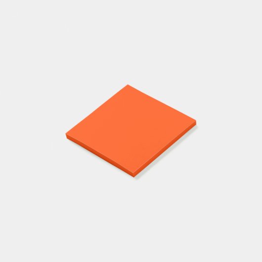 Orange Red Simple 3" x 3" Post-it Klebezettel (angewinkelt)