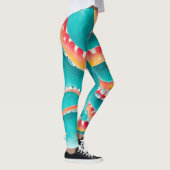 Orange Red Tentacles Leggings (Rechts)