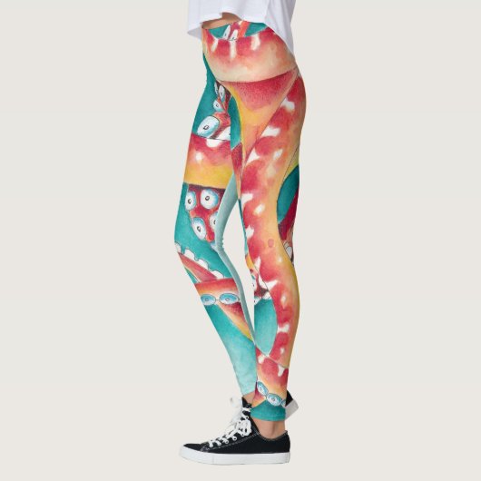 Orange Red Tentacles Leggings (Links)