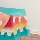 Orange Red Tentacles Octopus Wasserfarbe Tischdecke (Beispiel)