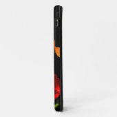 Orange Red Tulip Blume Schwarzer Hintergrund Case-Mate iPhone Hülle (Hinten/Links)
