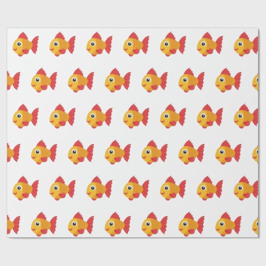 Orange Red Wrapping Paper Geschenkpapier (Flach)