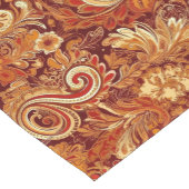 Orange Red Yellow Paisley Pattern Kurzer Tischläufer (Ecke)