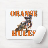 Orange Regeln Mousepad (Mit Mouse)