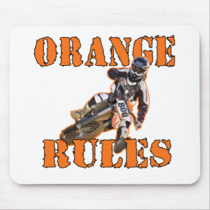 Orange Regeln Mousepad