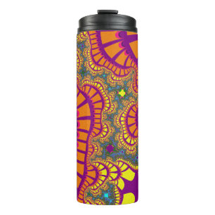 Orange Regenbogen Remix Thermosbecher