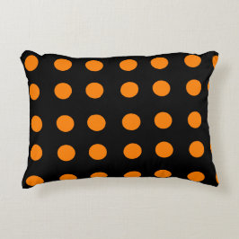 Orange Repetitive Dots Dekokissen