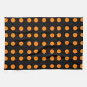 Orange Repetitive Dots Geschirrtuch (Horizontal)