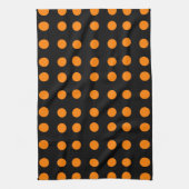 Orange Repetitive Dots Geschirrtuch (Vertikal)
