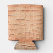 Orange Reptile Leder Textur Dosenkühler (Rückseite)