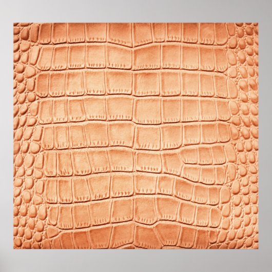 Orange Reptile Leder Textur Poster (Vorne)