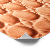 Orange Reptile Leder Textur Poster (Ecke)
