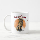 Orange/Retriever für den lustigen Lehrer Kaffeetasse (Links)