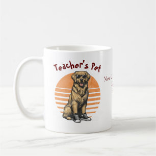 Orange/Retriever für den lustigen Lehrer Kaffeetasse