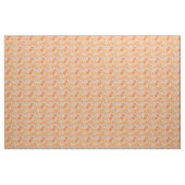 Orange Retro Blume Muster Stoff (Yard (91,4 cm))