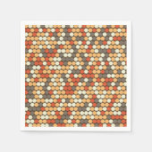 Orange retro dots serviette (Vorderseite)