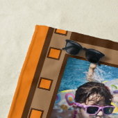 Orange Retro Film Strip Foto Handtuch (Beispiel)