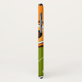 Orange Retro Mod-Funky abstrakter Case-Mate iPhone Hülle (Hinten/Links)