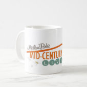 Orange Retro Modern Tasse (Vorderseite Links)