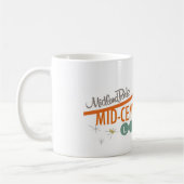 Orange Retro Modern Tasse (Links)