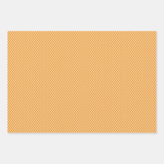 Orange Retro Paisley Geschenkpapier Set (Vorderseite 2)