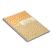 Orange Retro Personalisiertes Gebet Zeitschrift Notizblock (Rechte Seite)