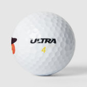 Orange Retro Pumpkin Golfball (Logo)