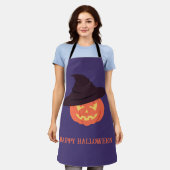 Orange Retro Pumpkin Halloween Schürze - Vintag (Getragen)