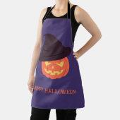 Orange Retro Pumpkin Halloween Schürze - Vintag (InSitu)