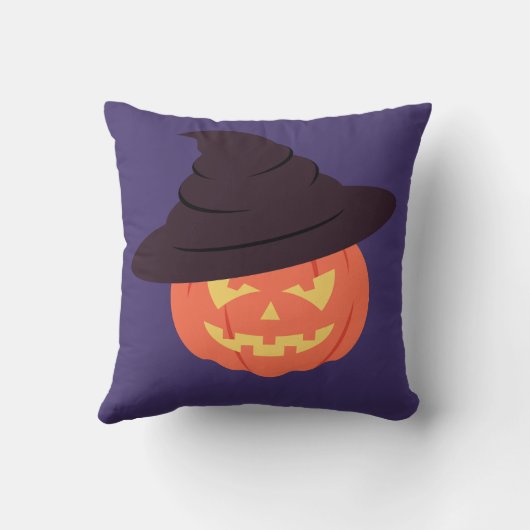 Orange Retro Pumpkin Kissen (Rückseite)