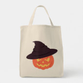 Orange Retro Pumpkin Tote Bag - Vintag Inspiriert Tragetasche (Rückseite)