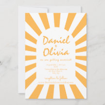 Orange Retro Wedding