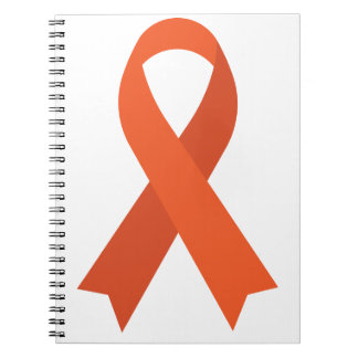 Orange Ribbon ADHD Multiple Sklerose CRPS Notizblock
