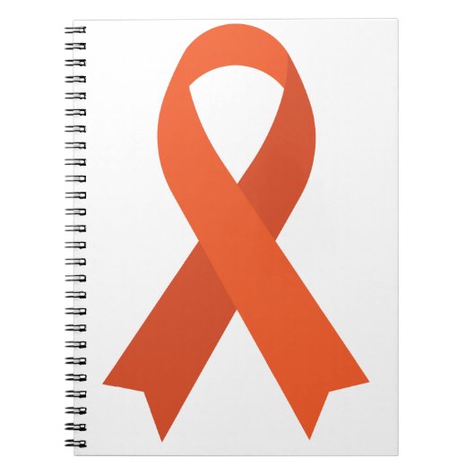 Orange Ribbon ADHD Multiple Sklerose CRPS Notizblock (Vorderseite)