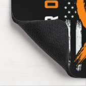 Orange Ribbon Baby Schwester Leukemia Warnhinweis Mousepad (Ecke)