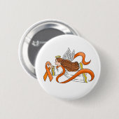 "Orange Ribbon" Button (Vorne & Hinten)