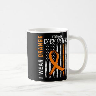 Orange Ribbon Byby Sister Leukemia Bewusstsein Kaffeetasse
